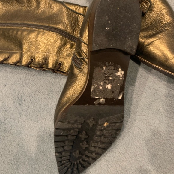Charles Nolan knee high elegant boots size European 37 1/2, US FITS 7-7 1/2 - Picture 3 of 6